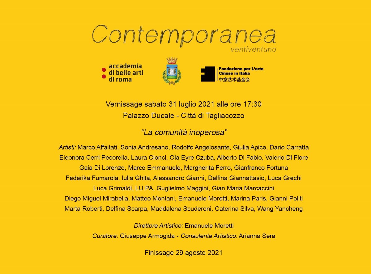 Contemporanea Ventiventuno / La comunità inoperosa